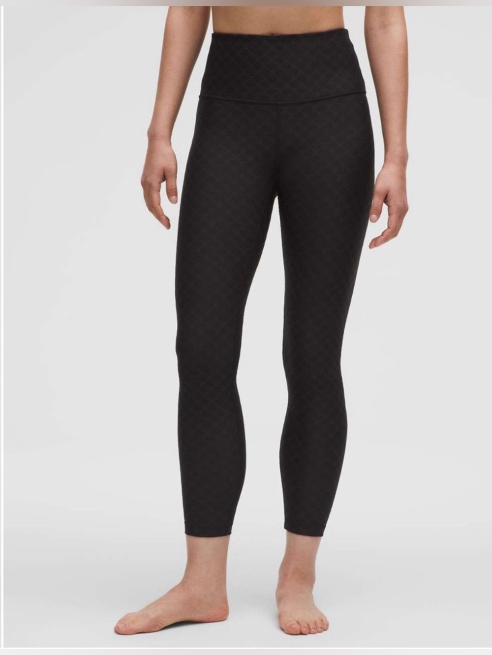 Lululemon 3D Jacquard Diamond Train High-Rise Tight 25" black W5HD3S size 10